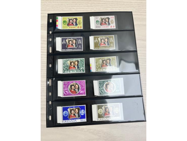 including KGVI Coronation issues, QEII Coronation commemoratives, QEII Royal Silver Wedding sets, and other related issues. T